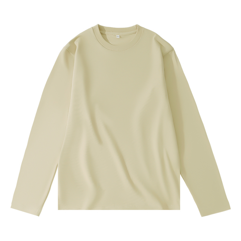 Camisetas de algodón de manga larga y cuello redondo de 280 GSM - LSTS008 4