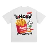 Camiseta blanca de manga corta con estampado gráfico personalizado para hombre, estilo veraniego informal, cuello redondo 6