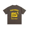 Camiseta oversize con estampado en relieve 100% algodón y logo personalizado al por mayor 2