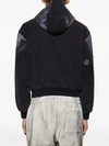 Sudadera con cremallera de algodón de 340 g, con estampado digital y lavado ácido. Fabricada por un fabricante de ropa personalizada. 5