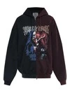Custom Clothing Manufacturer Digital Printing Graphic Acid Wash 320g Cotton ZIpper Hoodie 1