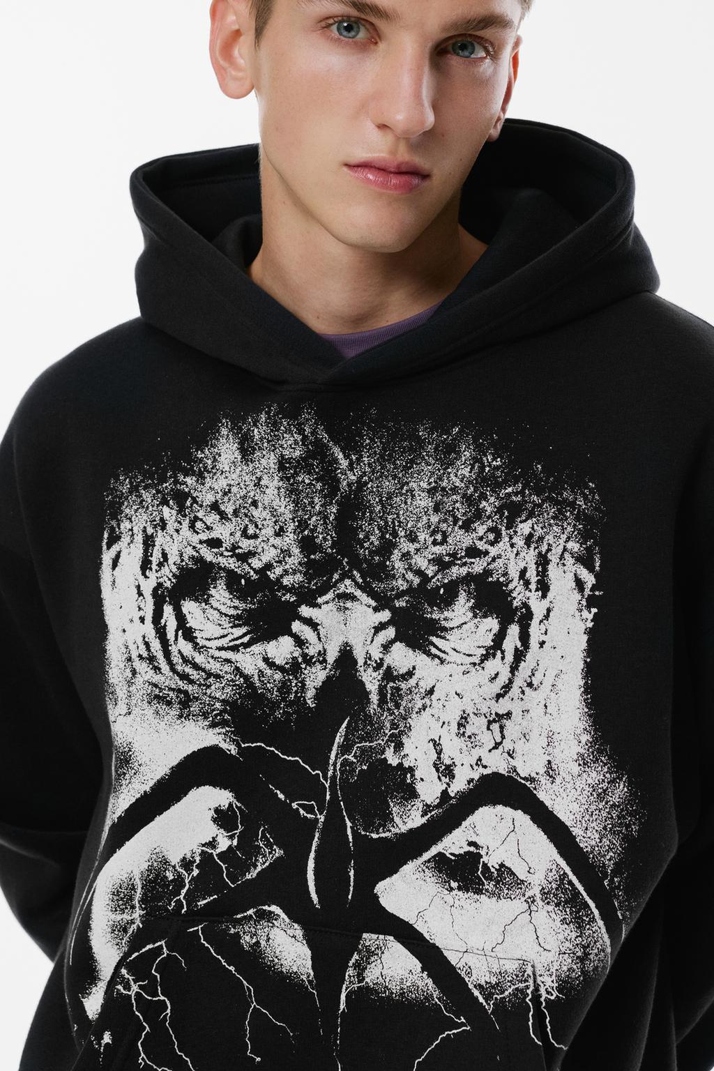 Custom Clothing Manufacturer Digital Printing Graphic 340g Cotton Hoodie 7