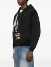 Sweat à capuche oversize en coton 450 g, délavé à l'acide et orné d'appliqués, avec poche. 4