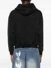 Sweat à capuche oversize en coton 450 g, délavé à l'acide et orné d'appliqués, avec poche. 3