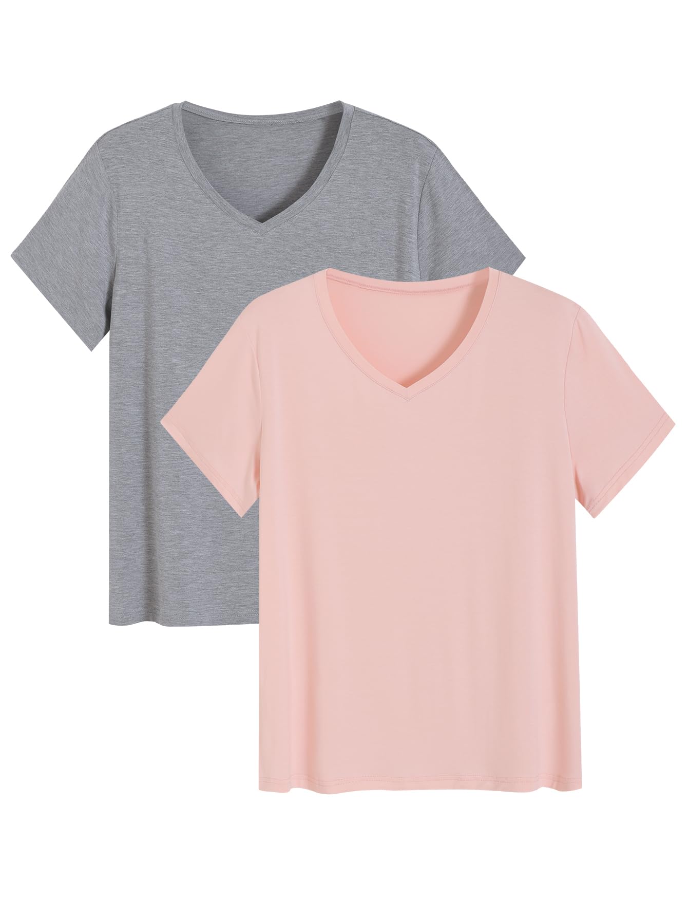 220g Short Sleeve Crewneck Bamboo Viscose T-Shirts-BBTS003