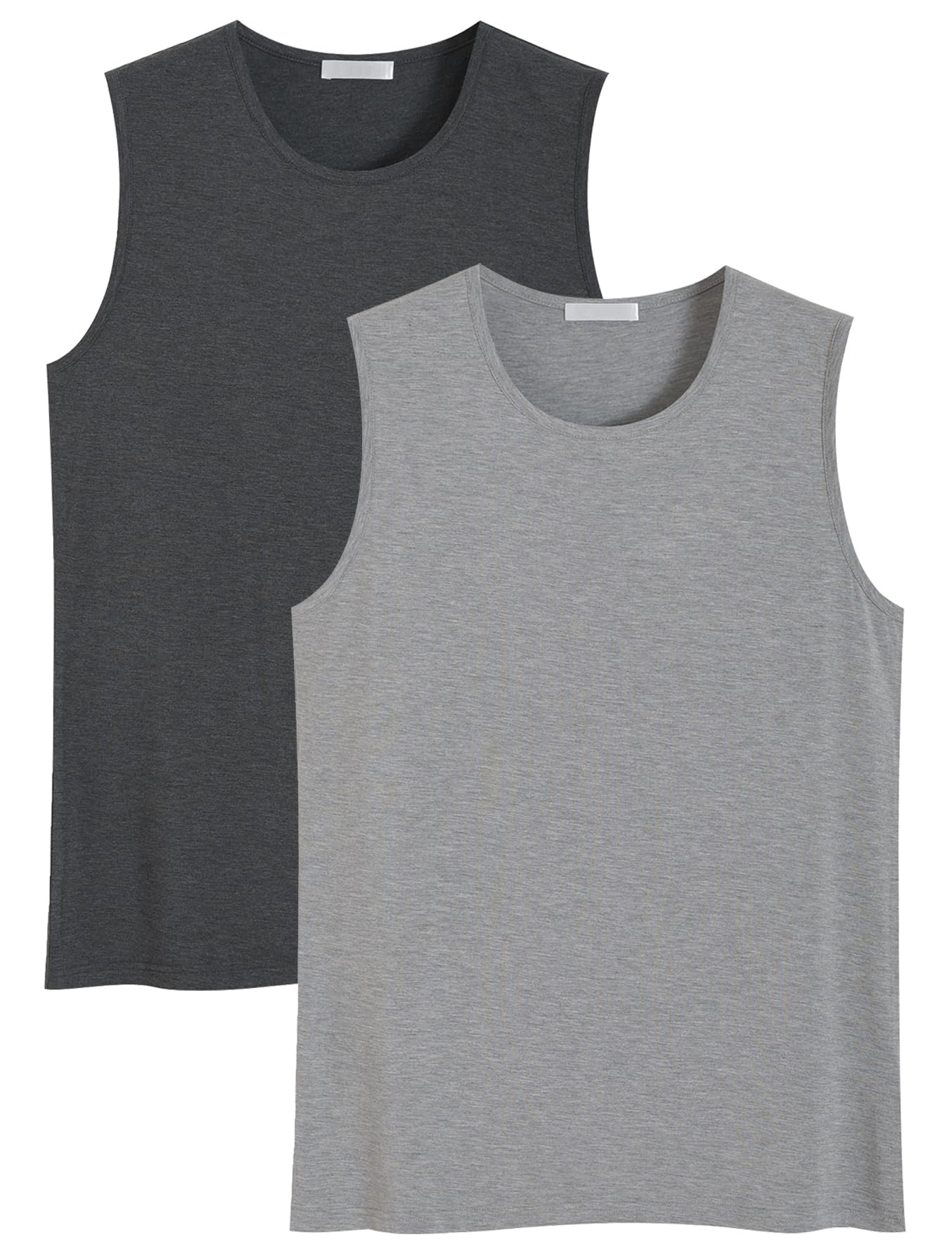180g Short Sleeve Crewneck Bamboo Viscose Workout Tank Top-BBTS004