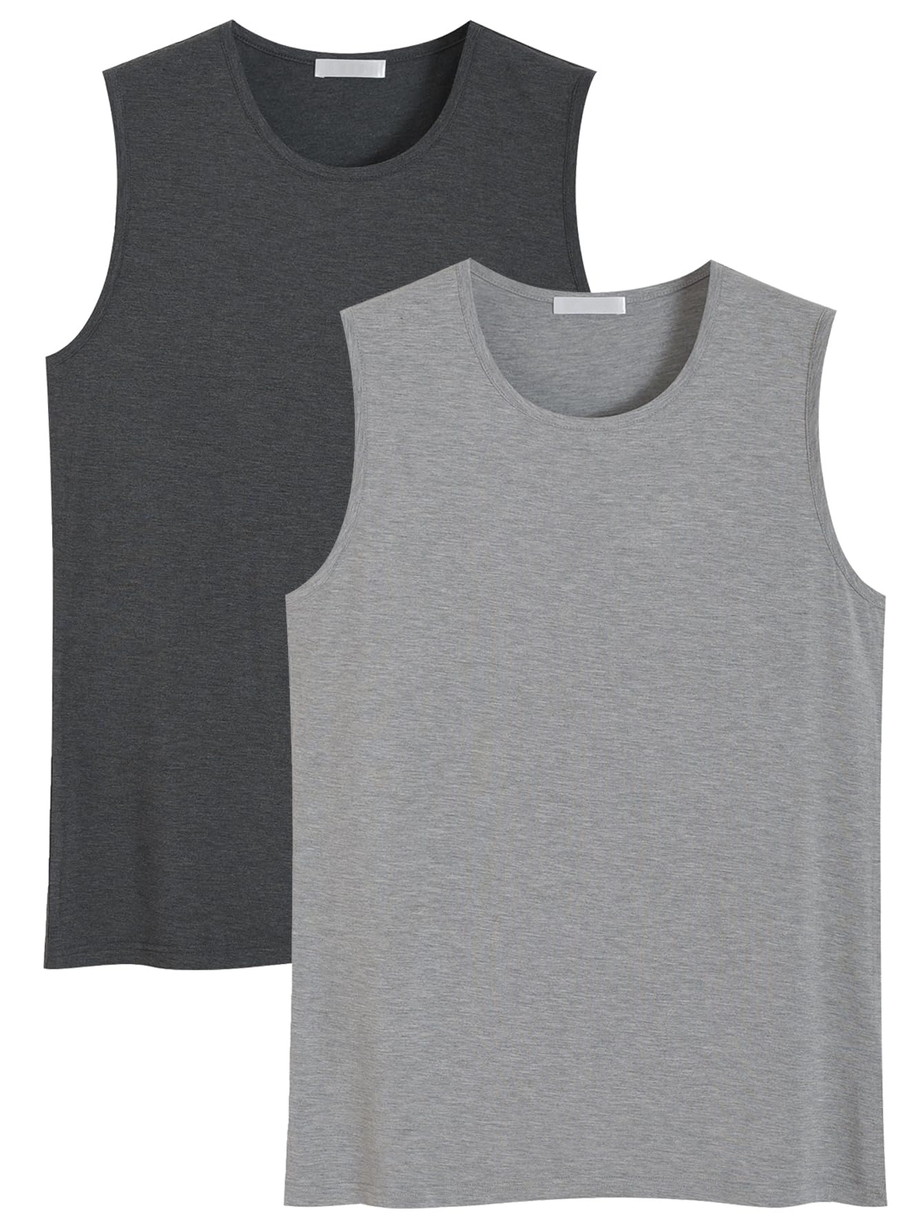 เสื้อกล้ามออกกำลังกายแขนสั้นคอกลมผ้าวิสโคสไผ่ 180 กรัม - BBTS004 1