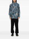 เสื้อยืดแขนยาวผ้าฝ้ายลายพราง 300 แกรม คอปกคลาสสิก ติดกระดุม - CMTS004 5