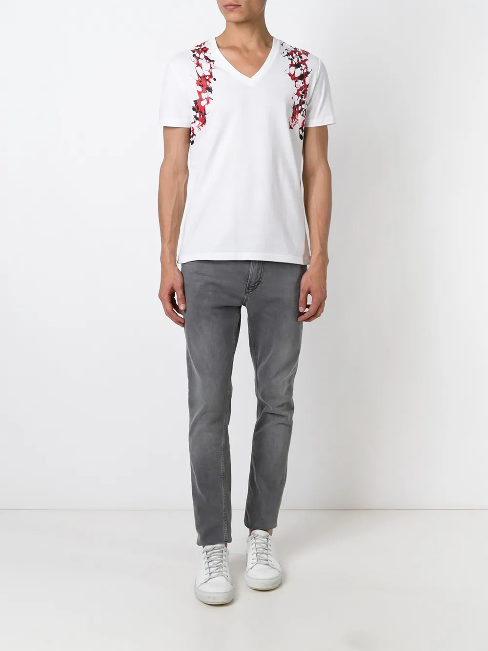 T-shirts en coton à manches courtes et col en V, impression DTG 220 g - VNTS001 5