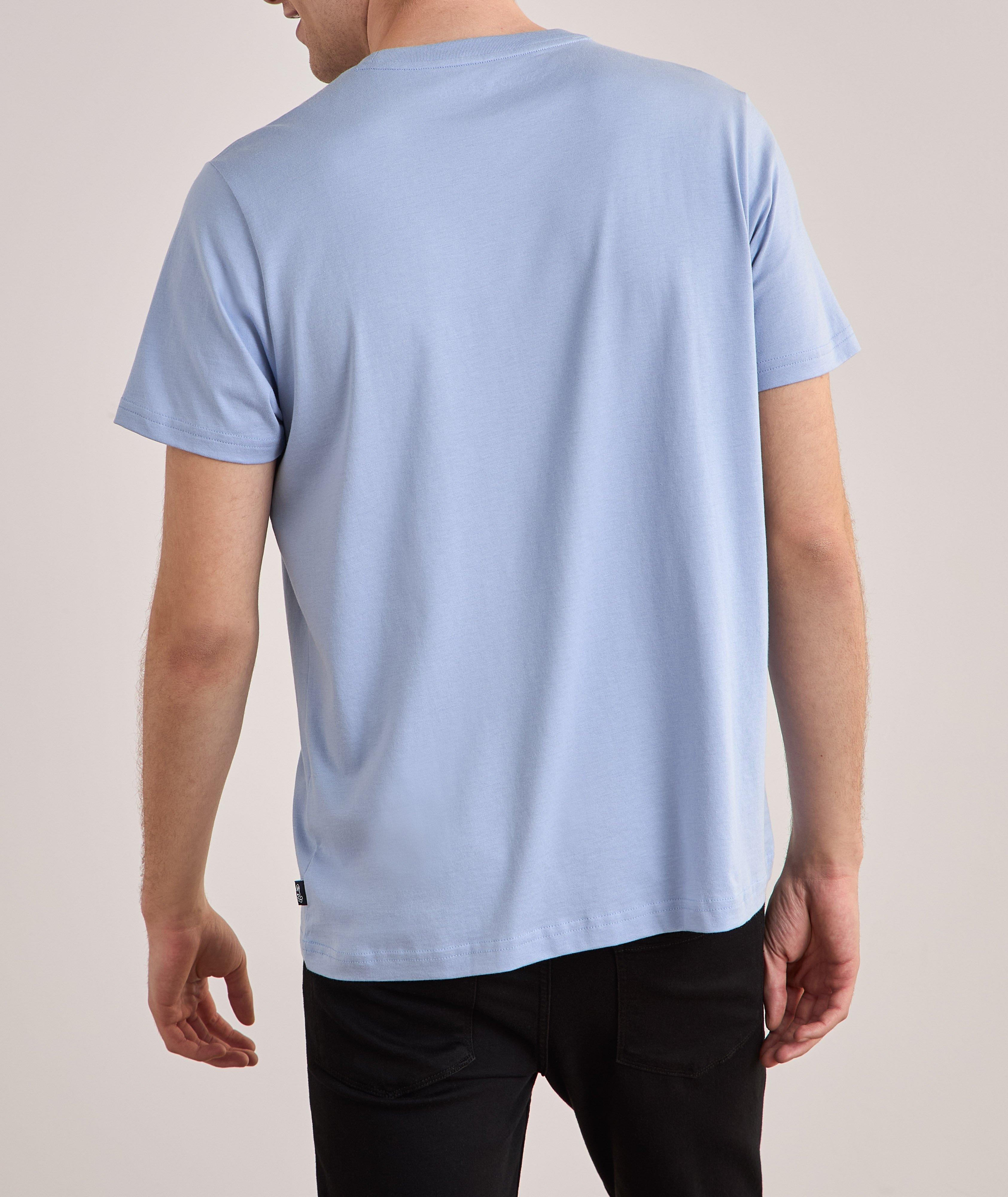 220g 3D Rubberized Print Short Sleeve Crew Neck Pima Cotton Shirts-PCTS003 3