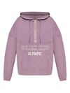 420 g/m² Baumwoll-Hoodie mit gestepptem Logo-Einsatz, halbem Reißverschluss, langen Ärmeln und Tasche – HZHD003 1