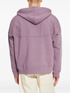 420 g/m² Baumwoll-Hoodie mit gestepptem Logo-Einsatz, halbem Reißverschluss, langen Ärmeln und Tasche – HZHD003 3