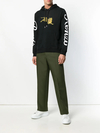 Sudadera con capucha de manga larga estilo urbano, con bordado de tigre saltando, 380 GSM, de forro polar y bolsillo tipo canguro - FHD002 3