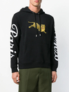 Sudadera con capucha de manga larga estilo urbano, con bordado de tigre saltando, 380 GSM, de forro polar y bolsillo tipo canguro - FHD002 2