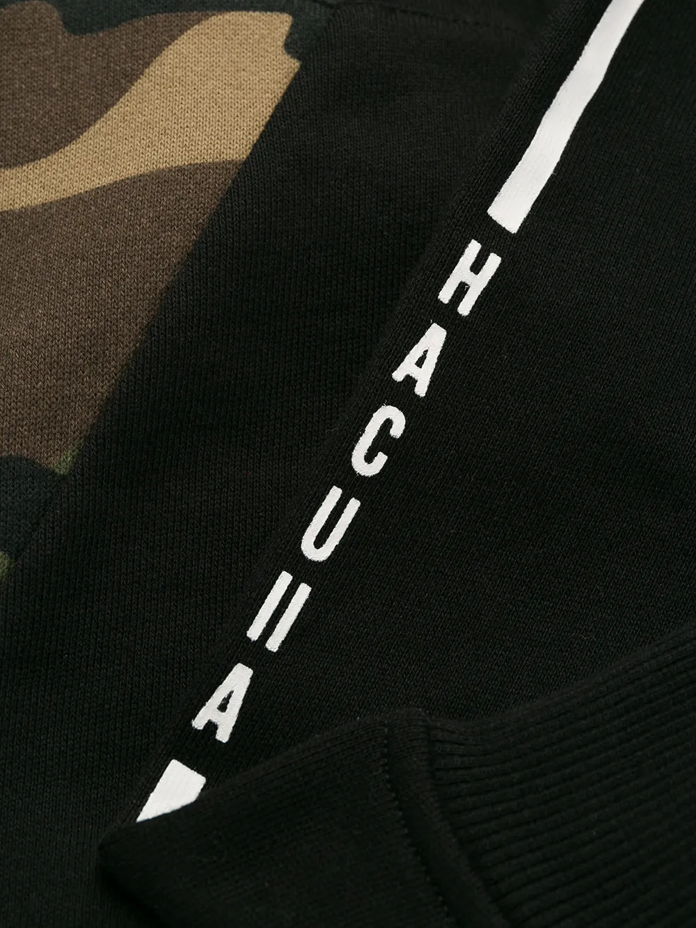 Sudadera con capucha de manga larga estilo urbano, de 380 GSM, con estampado de camuflaje bordado y bolsillo tipo canguro - FHD004 6