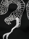 Conjunto deportivo de 460 g/m² con estampado de serpiente y cristales negros | Suéter con cremallera y pantalón deportivo ajustado, 100 % algodón jersey - SSS003 7