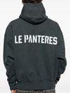 Sweat à capuche en coton noir épais 450 g/m² à motif tête de mort vieilli 2