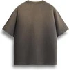 280GSM Heavyweight Taupe Acid Wash Branch-Print Cotton Oversized T-Shirt 3