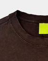 Camiseta de algodón 305 g con cuello redondo, bordada, desgastada y con lavado ácido, con impresión digital y fabricante de ropa personalizada 2