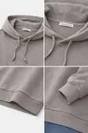 400G Heavyweight Cotton Cropped Drawstring Hoodie 5