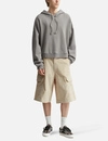 400G Heavyweight Cotton Cropped Drawstring Hoodie 2