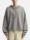 400G Heavyweight Cotton Cropped Drawstring Hoodie 1