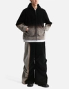 500 g/m² Fleece-Kapuzenjacke mit Farbverlauf und Acid-Wash-Effekt, Reißverschluss 4