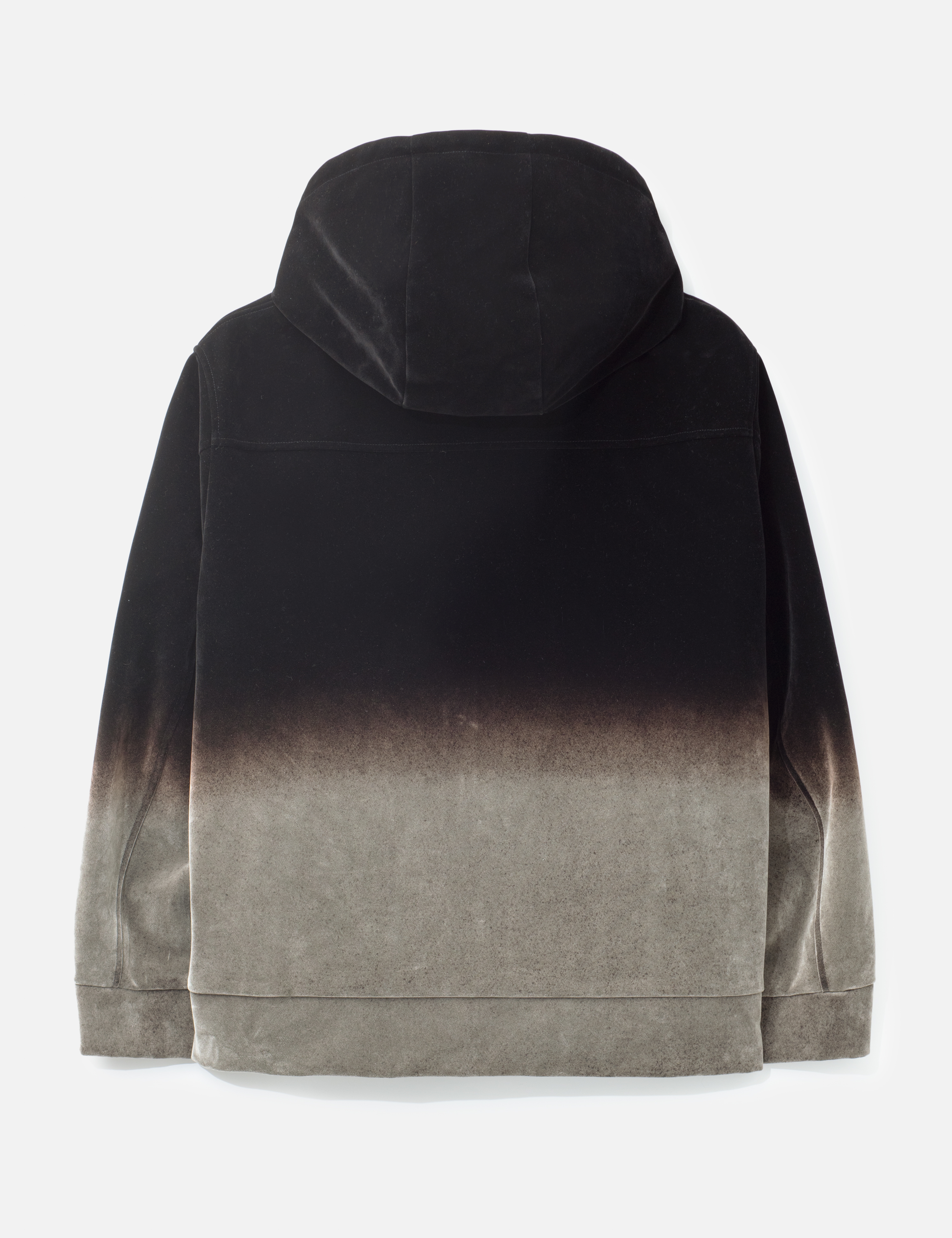 500 g/m² Fleece-Kapuzenjacke mit Farbverlauf und Acid-Wash-Effekt, Reißverschluss 3