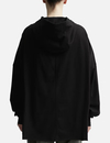 550GSM Heavyweight Contrast Stitch Oversized Black Zip-Up Hooded Jacket 5