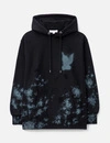 580GSM Black Heavyweight Bacteria Hand-Print Hoodie 2