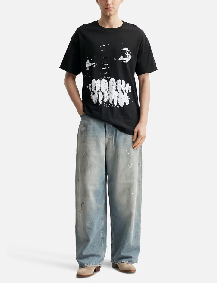 เสื้อยืดแขนสั้นลายฟันดำ 230 แกรม 4