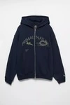 450 GSM Primal Nature Organik Pamuk Fermuarlı Kapüşonlu Sweatshirt, Lacivert 3