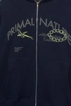 450 GSM Primal Nature Organik Pamuk Fermuarlı Kapüşonlu Sweatshirt, Lacivert 9