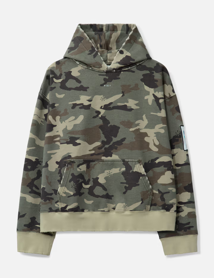 Moletom pesado com estampa camuflada e efeito desgastado, 550 g/m² 2