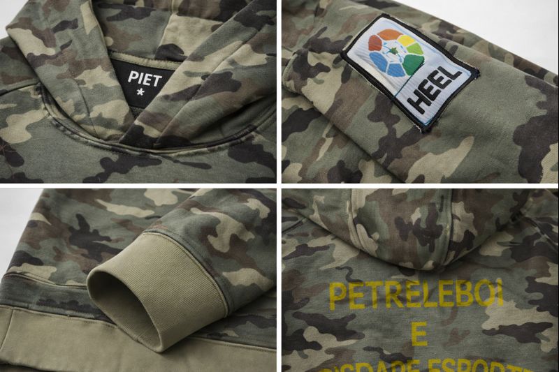 Moletom pesado com estampa camuflada e efeito desgastado, 550 g/m² 6