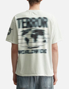 Camiseta blanca extragrande de cuello redondo de 260 g/m² con estampados delanteros y traseros 5