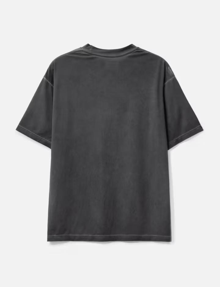 T-shirt homme noir délavé ultra-léger 110 g/m² avec logo réfléchissant 3