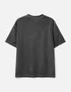 T-shirt homme noir délavé ultra-léger 110 g/m² avec logo réfléchissant 3