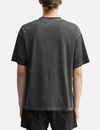T-shirt homme noir délavé ultra-léger 110 g/m² avec logo réfléchissant 5