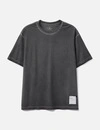 T-shirt homme noir délavé ultra-léger 110 g/m² avec logo réfléchissant 2