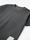 T-shirt homme noir délavé ultra-léger 110 g/m² avec logo réfléchissant 6