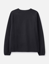 T-shirt noir pour homme en maille gaufrée 220 g/m² avec manches raglan et poche zippée 3