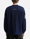 Maillot de football américain homme bleu marine 150 g/m² avec numéro et manches raglan 5