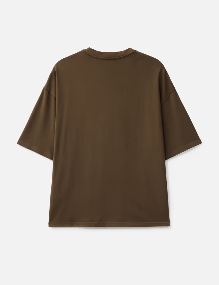 Camiseta Brunette 310GSM Heavy Boxy de algodão orgânico com gola redonda 3