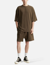 Camiseta Brunette 310GSM Heavy Boxy de algodão orgânico com gola redonda 4