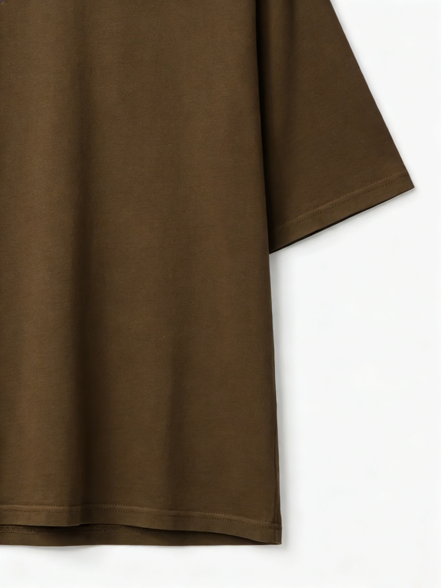 Camiseta Brunette 310GSM Heavy Boxy de algodão orgânico com gola redonda 6