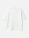 Men's Salt White 300GSM Heavyweight Cotton Mock Neck White T-Shirt 2