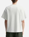 Men's Salt White 300GSM Heavyweight Cotton Mock Neck White T-Shirt 5