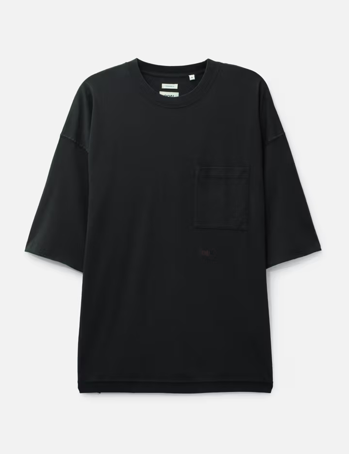 男士炭灰色 320GSM 重磅有機棉超大口袋T卹 2