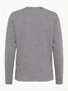 Camicia Henley da uomo a maniche lunghe in cotone pesante grigio freddo 260 g/m² con abbottonatura 5